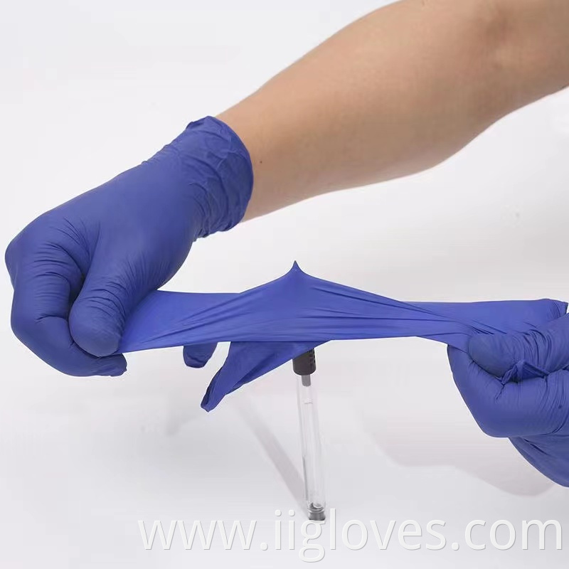 Cheap And High Quality Multipurpose Coated Making Powdered Purple Nitrile Gloves